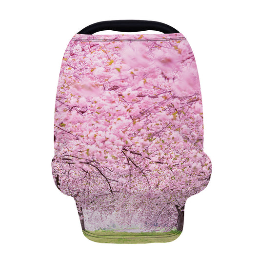 Japanese Cherry Blossom Tree Print Baby Seat Cover
