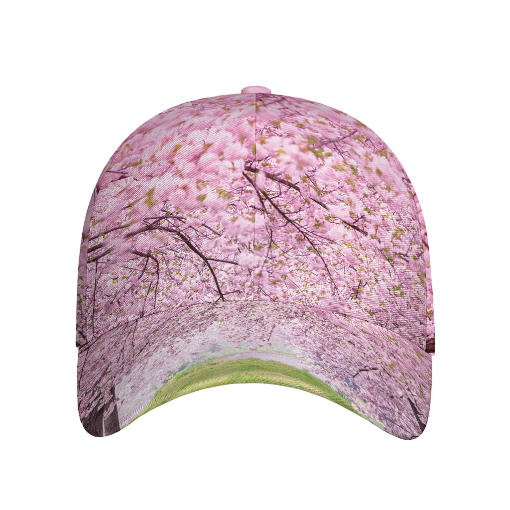 Japanese Cherry Blossom Tree Print Baseball Cap