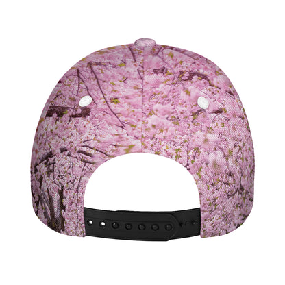 Japanese Cherry Blossom Tree Print Baseball Cap