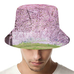 Japanese Cherry Blossom Tree Print Bucket Hat