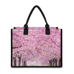Japanese Cherry Blossom Tree Print Canvas Tote Bag