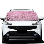 Japanese Cherry Blossom Tree Print Car Windshield Snow Cover