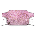 Japanese Cherry Blossom Tree Print Car Windshield Snow Cover