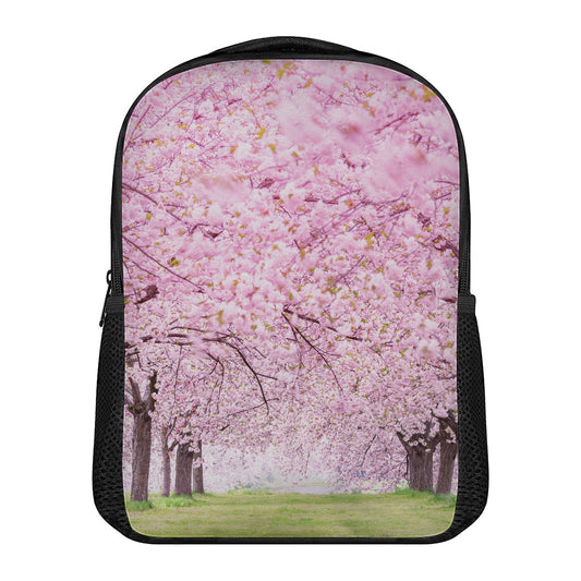 Japanese Cherry Blossom Tree Print Casual Backpack