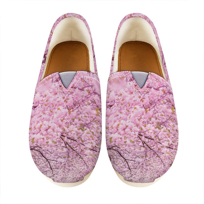 Japanese Cherry Blossom Tree Print Casual Shoes