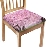 Japanese Cherry Blossom Tree Print Chair Cushion Cover