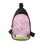 Japanese Cherry Blossom Tree Print Chest Bag