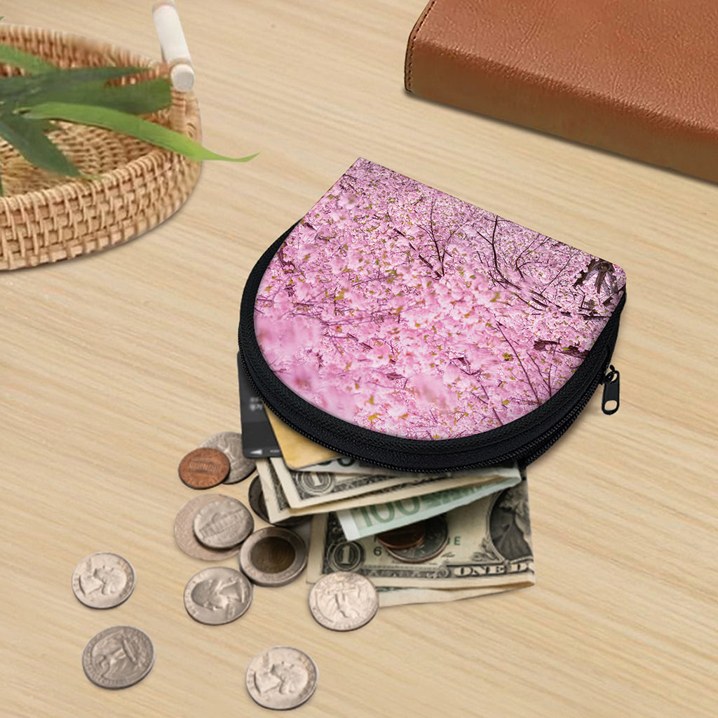 Japanese Cherry Blossom Tree Print Coin Purse