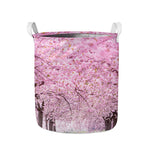 Japanese Cherry Blossom Tree Print Collapsible Laundry Basket