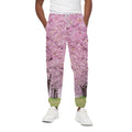 Japanese Cherry Blossom Tree Print Cotton Sweatpants