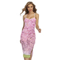Japanese Cherry Blossom Tree Print Cross Back Cami Dress