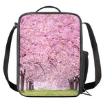 Japanese Cherry Blossom Tree Print Crossbody Lunch Bag
