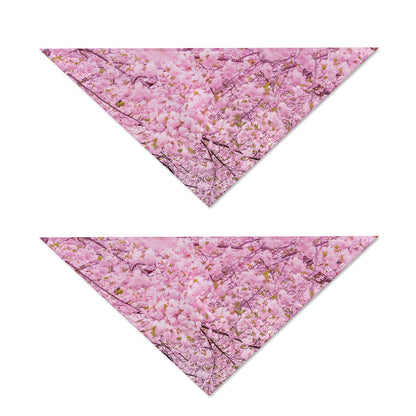 Japanese Cherry Blossom Tree Print Dog Bandana