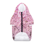 Japanese Cherry Blossom Tree Print Dog Zip Up Hoodie
