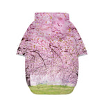 Japanese Cherry Blossom Tree Print Dog Zip Up Hoodie