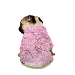 Japanese Cherry Blossom Tree Print Dog Zip Up Jacket