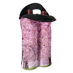 Japanese Cherry Blossom Tree Print Double Neoprene Wine Tote