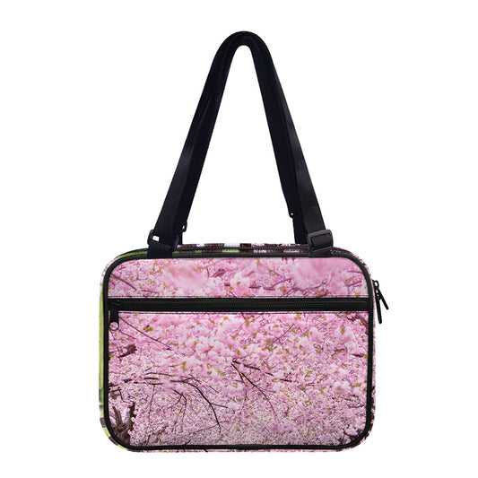Japanese Cherry Blossom Tree Print Double Strap Bible Bag