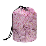 Japanese Cherry Blossom Tree Print Drawstring Makeup Bag