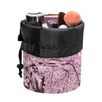 Japanese Cherry Blossom Tree Print Drawstring Makeup Bag