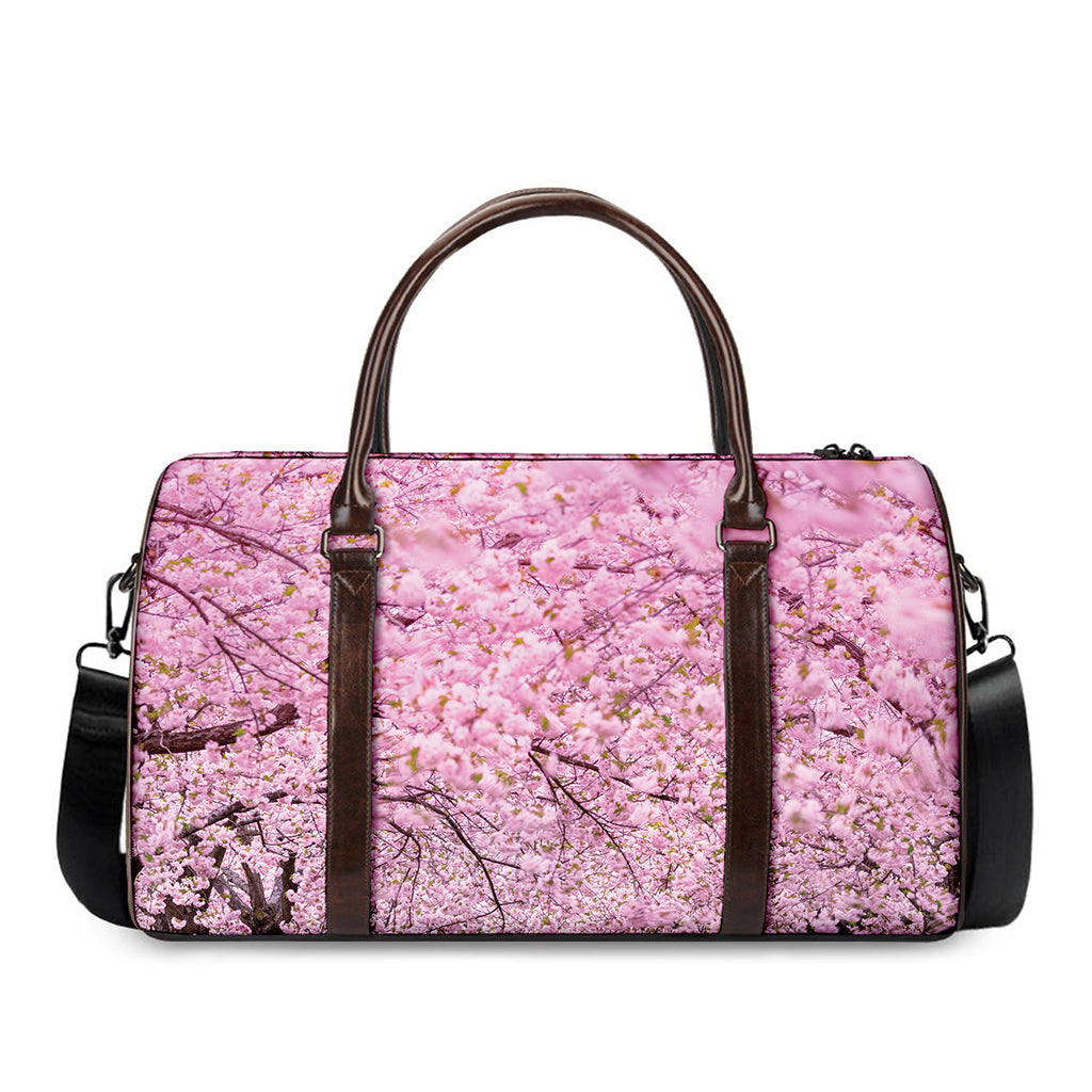 Japanese Cherry Blossom Tree Print Duffle Bag