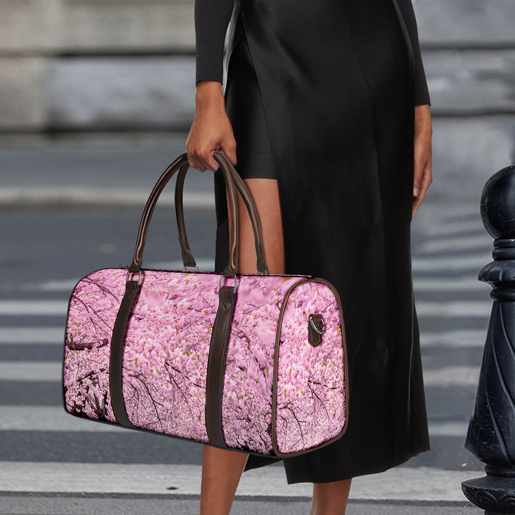 Japanese Cherry Blossom Tree Print Duffle Bag