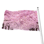 Japanese Cherry Blossom Tree Print Flag