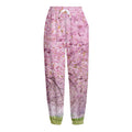 Japanese Cherry Blossom Tree Print Fleece Lined Knit Pants