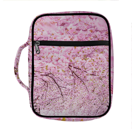 Japanese Cherry Blossom Tree Print Front Pocket Bible Bag