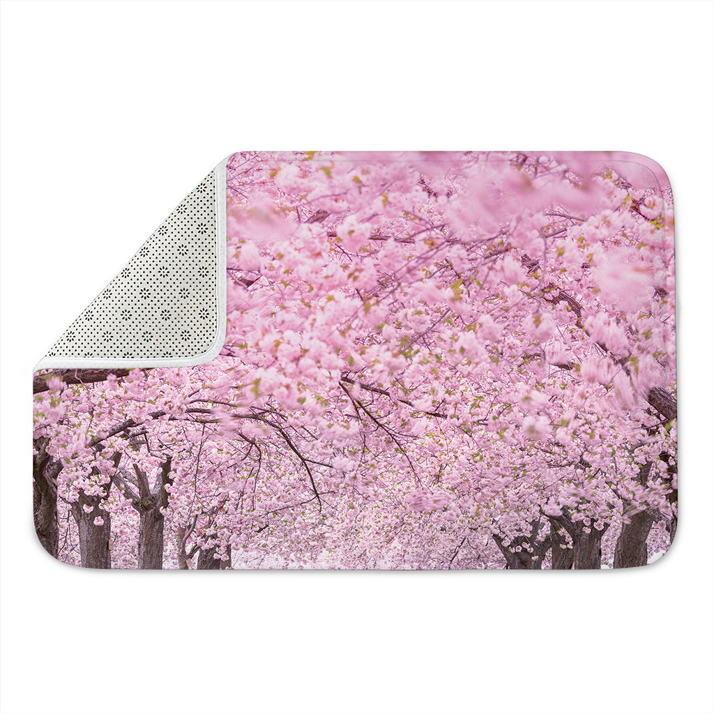 Japanese Cherry Blossom Tree Print Indoor Door Mat