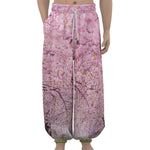Japanese Cherry Blossom Tree Print Lantern Pants