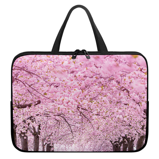 Japanese Cherry Blossom Tree Print Laptop Sleeve With Handle