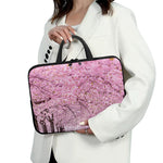 Japanese Cherry Blossom Tree Print Laptop Sleeve With Handle