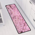 Japanese Cherry Blossom Tree Print Long Kitchen Mat