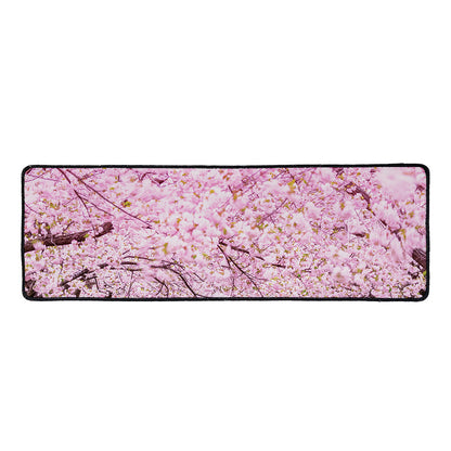 Japanese Cherry Blossom Tree Print Long Kitchen Mat