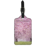 Japanese Cherry Blossom Tree Print Luggage Tag