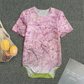 Japanese Cherry Blossom Tree Print Men's Bodysuit