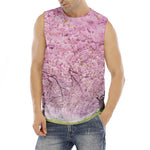 Japanese Cherry Blossom Tree Print Men's Fitness Tank Top