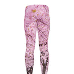 Japanese Cherry Blossom Tree Print Men's leggings
