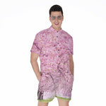 Japanese Cherry Blossom Tree Print Men's Rompers