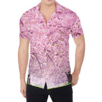Japanese Cherry Blossom Tree Print Men's Shirt