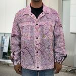 Japanese Cherry Blossom Tree Print Men's Shirt Jacket