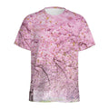 Japanese Cherry Blossom Tree Print Men's Athletic T-Shirt