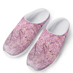 Japanese Cherry Blossom Tree Print Mesh Casual Shoes