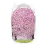 Japanese Cherry Blossom Tree Print Mesh Laundry Hamper