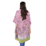 Japanese Cherry Blossom Tree Print Open Front Beach Cover Up