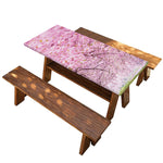 Japanese Cherry Blossom Tree Print Picnic Table Cover