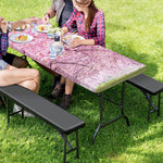 Japanese Cherry Blossom Tree Print Picnic Table Cover