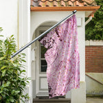 Japanese Cherry Blossom Tree Print Polyester Flag