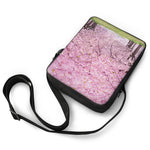 Japanese Cherry Blossom Tree Print Rectangular Crossbody Bag